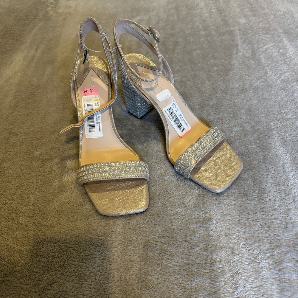 Elegant Silver Women's Heels